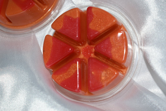 Bloodied orange deli pot