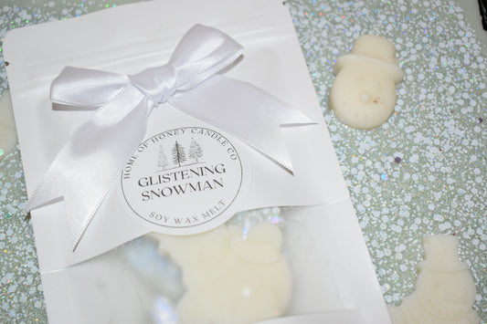 Glistening snowman brittle