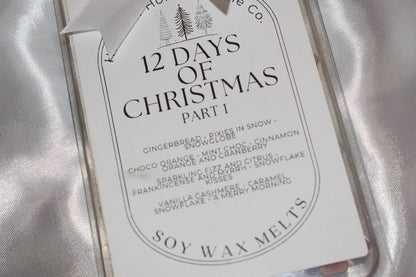 12 days of Christmas wax melts