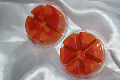 Bloodied orange deli pot